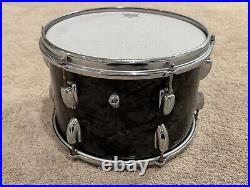 Slingerland 12 X 8 Rack Tom BDP Black Diamond Pearl Drum Drumset Drums Set