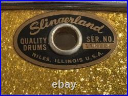 Slingerland 20 X 14 Bass Drum Gold Sparkle Very Nice Condition Drums Drumset Slingerland 20 X 14 Bass Drum Gold Sparkle Very Nice Condition Drums Drumset