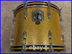 Slingerland 20 X 14 Bass Drum Gold Sparkle Very Nice Condition Drums Drumset Slingerland 20 X 14 Bass Drum Gold Sparkle Very Nice Condition Drums Drumset