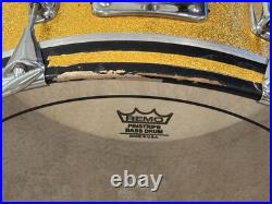 Slingerland 20 X 14 Bass Drum Gold Sparkle Very Nice Condition Drums Drumset Slingerland 20 X 14 Bass Drum Gold Sparkle Very Nice Condition Drums Drumset