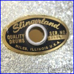 Slingerland 22x14,13,16 Drum Set Silver Sparkle Vintage 60s 3Ply Bass/Tom/Floor