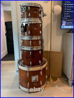 Slingerland 5 Pc Mahogany Finish Drum set