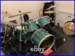Slingerland 5-piece Turquoise Glitter Drum Set Slingerland 5-piece Turquoise Glitter Drum Set