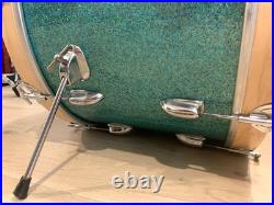 Slingerland 5-piece Turquoise Glitter Drum Set Slingerland 5-piece Turquoise Glitter Drum Set