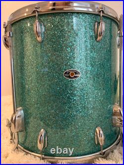 Slingerland 5-piece Turquoise Glitter Drum Set Slingerland 5-piece Turquoise Glitter Drum Set