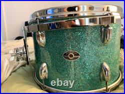 Slingerland 5-piece Turquoise Glitter Drum Set Slingerland 5-piece Turquoise Glitter Drum Set