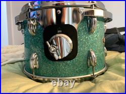 Slingerland 5-piece Turquoise Glitter Drum Set Slingerland 5-piece Turquoise Glitter Drum Set