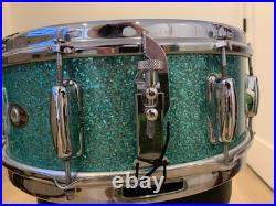 Slingerland 5-piece Turquoise Glitter Drum Set Slingerland 5-piece Turquoise Glitter Drum Set