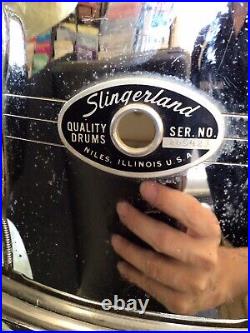 Slingerland 70's Drum Set with Hardware And Hard Cases