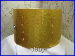 Slingerland 8 x 12 Rack Tom Shell Sparkling Gold Pearl 70's with Hardware LQQK