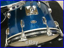 Slingerland Blue Sparkle 70's 12x8,13x9,16x16,22x14 3 ply Maple Drum Set Kit