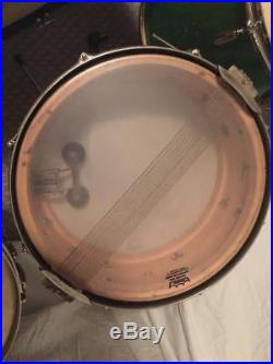Slingerland Drum Set Krupa Solid Radio King Snare Green Sparkle Camco Rogers 50s