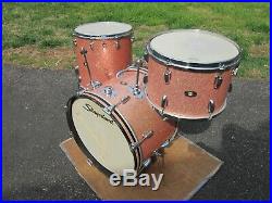 Slingerland Drum Set Pink Sparkle 20 13134131 16 Vintage 1960's Rare Color