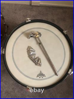 Slingerland Drums 3Piece Set Champagne Sparkle Black and Gold Badge