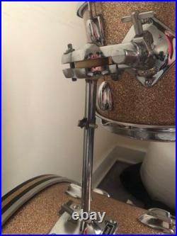 Slingerland Drums 3Piece Set Champagne Sparkle Black and Gold Badge