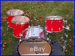 Slingerland John Bonham Sized Drum Set With 26 Bass Drum 14,16 18 Toms Updated