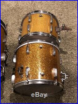Slingerland Radioking Drum set In Gold Sparkle Early 50s 22-13-14