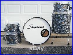 Slingerland Studio King 5 pc Drumset Conway Black Diamond Pearl BDP | Used  Drum Sets