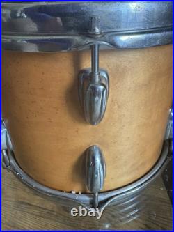 Slingerland Studioking Nashville DRUMS Maple Clear Satin finish 4 pc. RARE Slingerland Studioking Nashville DRUMS Maple Clear Satin finish 4 pc. RARE