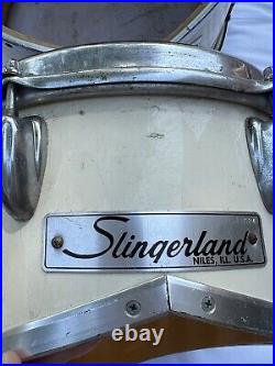 Slingerland Vintage 1970's Set Of Two Cutaway Drums 10 & 13