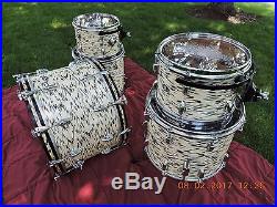 Slingerland White Tiger Pearl Shell Pack Drum Set