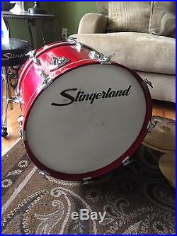 Slingerland drum set Plus Sabian Cymbal Set. From 1960's And 1970's