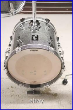 Sonor 3pc Martini Drum Kit Set Titanium Quartz 14/13/8