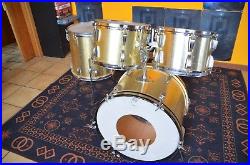 Sonor Action Schlagzeug mit Snaredrum Vintage Shellset Drumset gold