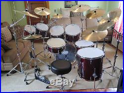 Sonor Force 3007 Drum Set withZildjian Cymbals 8 piece kit