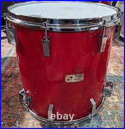 Sonor Made in Germany Mid 70's Champion Metallic Red 4 Pc Drum Set 22, 16, 8, 9