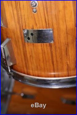 Sonor Rosewood Drum Set 1970s Rare