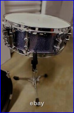 Sonor Safari 4pc Travel Jazz Bop Drum Kit Blue Sparkle