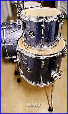 Sonor Safari 4pc Travel Jazz Bop Drum Kit Blue Sparkle