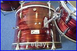 Sonor Teardrop drumset 20-13-16 Red Marble from 1964