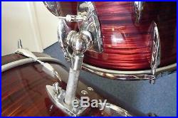 Sonor Teardrop drumset 20-13-16 Red Marble from 1964