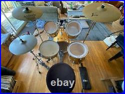 Sonor drum set Force 2007 Birch 5 pieces with hardware, cymbals, practice pads etc