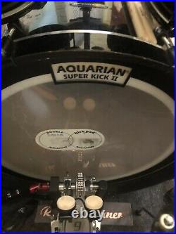 Sound Percussion 4-piece Drum Set SP Black fresh heads good condition