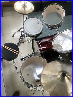 Sound Percussion 7-piece Drum Set Red