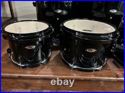 Sound Percussion SP Pro 8 Piece Double Bass Drum Kit Shell Pack Black