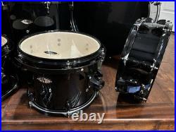Sound Percussion SP Pro 8 Piece Double Bass Drum Kit Shell Pack Black