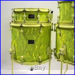 Spaun Custom Maple Antifreeze 7-piece Drum Set with CASES