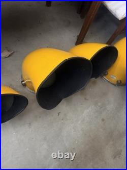Staccato Yellow drums Large Partial Drum Set. 5 Of 7 Pieces. Pick Up W. Metal