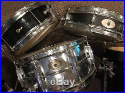 TAMA 8 piece black drum set with lots of extras