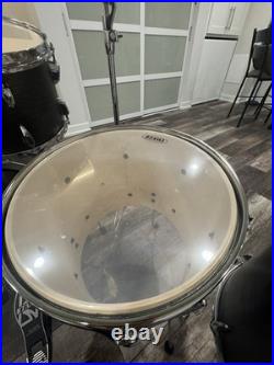 TAMA Imperialstar Acoustic Drum Kit Black Woodgrain with Bass Pedal & Drums