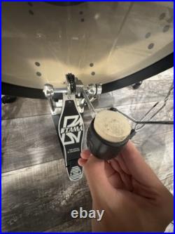 TAMA Imperialstar Acoustic Drum Kit Black Woodgrain with Bass Pedal & Drums