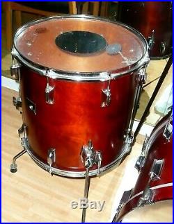 TAMA SUPERSTAR 8 Piece Drum Set RARE 70's Vintage Satin Mahogany Great Cond