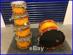 TAMA Starclassic Maple 5PC Drum Set kit Gold Sunburst