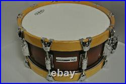 TAYE Studio Maple 14X6 SNARE in JAVA BURST withWOODEN HOOPS for YOUR DRUM SET K120