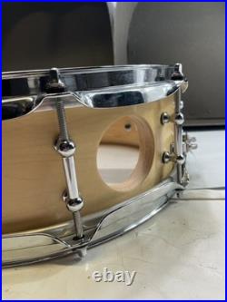TJS Maple Passion Custom Drums Snare Wood Brown Versatile Sound Chrome Hardware