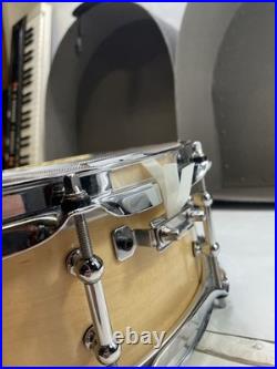 TJS Maple Passion Custom Drums Snare Wood Brown Versatile Sound Chrome Hardware